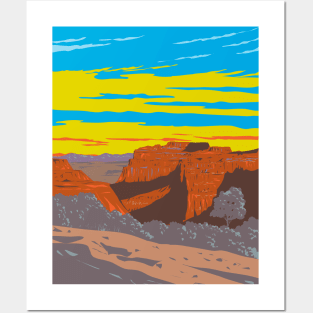 Canyonlands National Park in Moab Utah WPA Poster Art Posters and Art